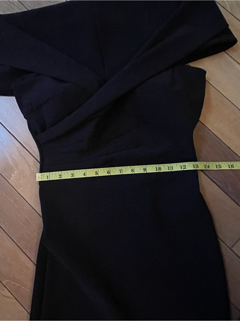 Chiara Boni La Petite Robe Black Off Shoulder Fishtail Gown Sz 42 Wedding Formal - Picture 15 of 16